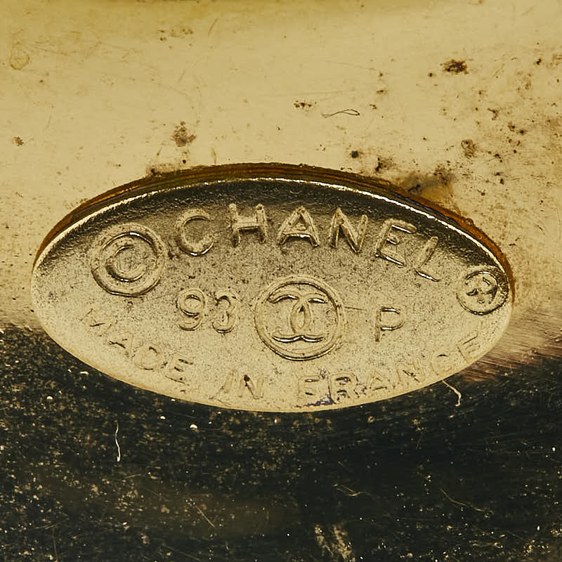 Chanel Vintage Coco Mark Earrings Gold