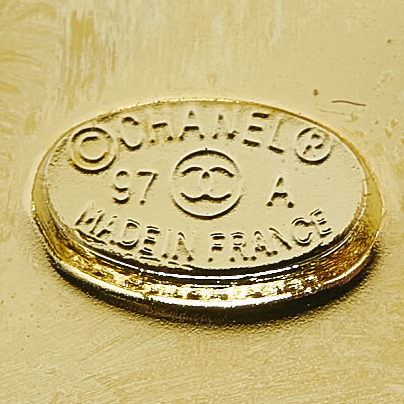 Chanel Coco Mark Turnlock Brooch Gold