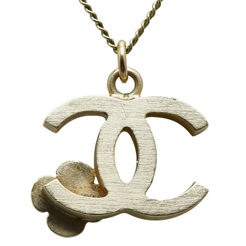 Chanel Camellia Necklace Gold Plated