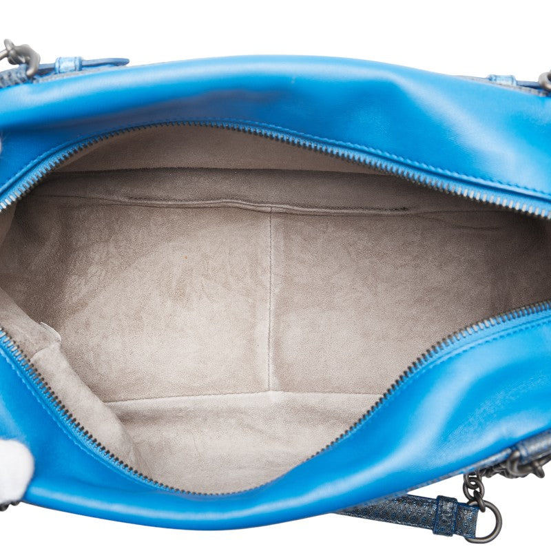 Bottega Veneta Intrecciato Leather Python Tote