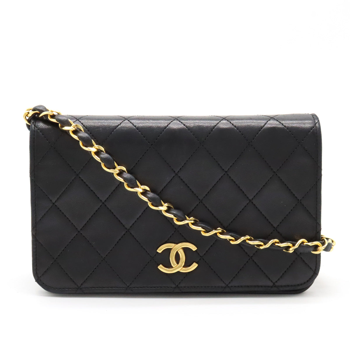Chanel Matelasse Coco Mark Leather Shoulder Bag A03571