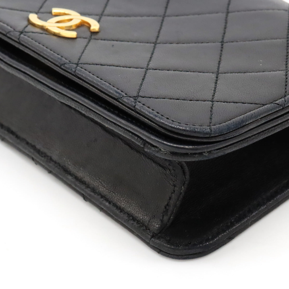 Chanel Matelasse Coco Mark Leather Shoulder Bag A03571