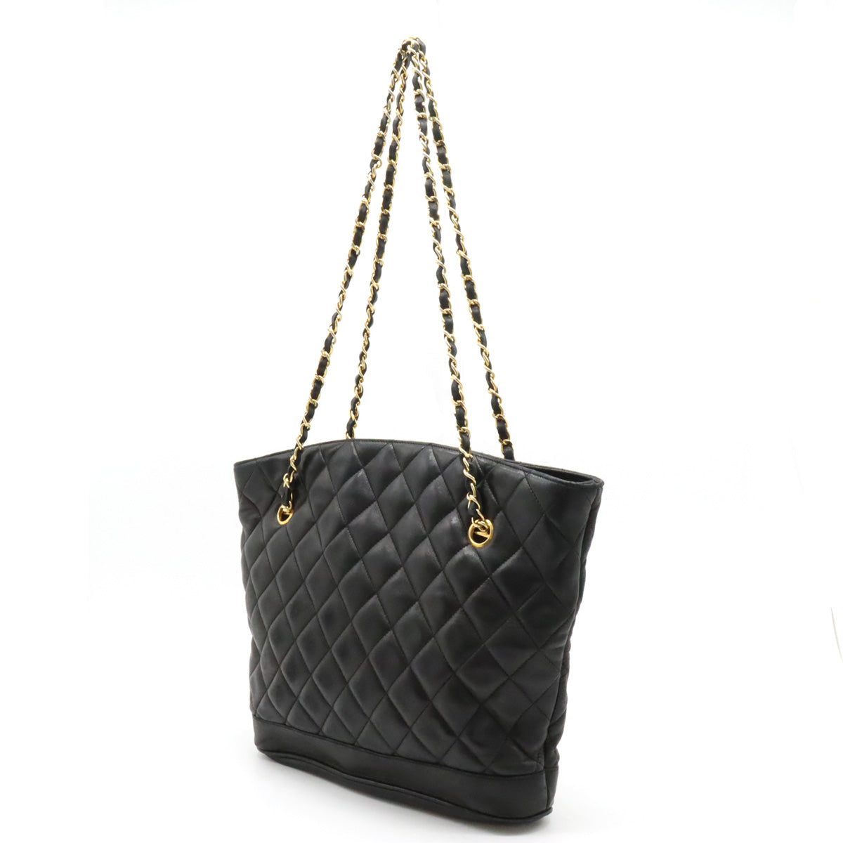Chanel Leather Matelasse Tote Bag Shoulder Bag