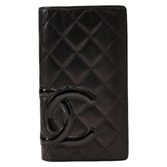 Chanel Cambon Line Coco Mark Leather Wallet