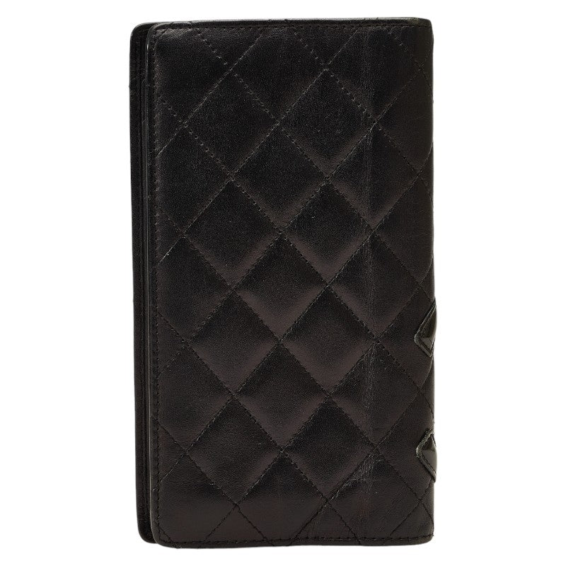 Chanel Cambon Line Coco Mark Leather Wallet