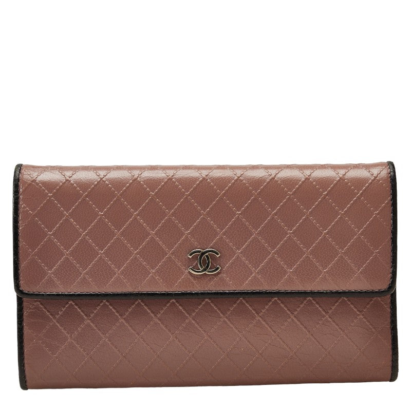 Chanel Bicolor Leather Long Wallet