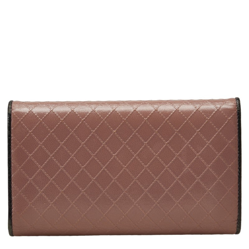 Chanel Bicolor Leather Long Wallet