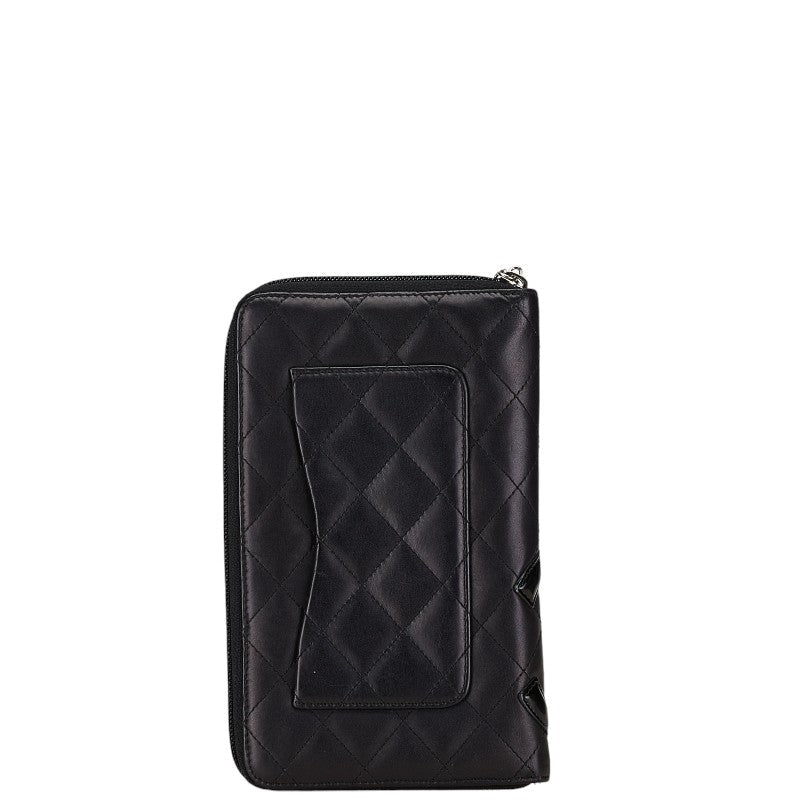 Chanel Cambon Line Lambskin Long Wallet