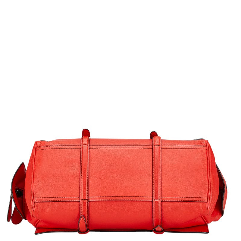 Bottega Veneta Intrecciato Leather Handbag Red