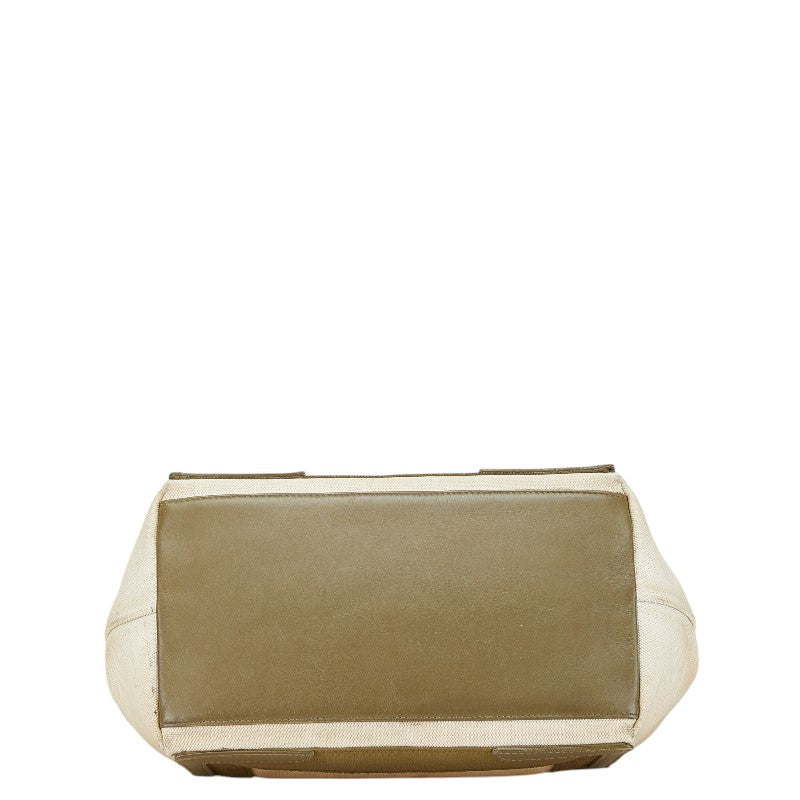 Balenciaga Canvas Leather Cabas S Tote Bag