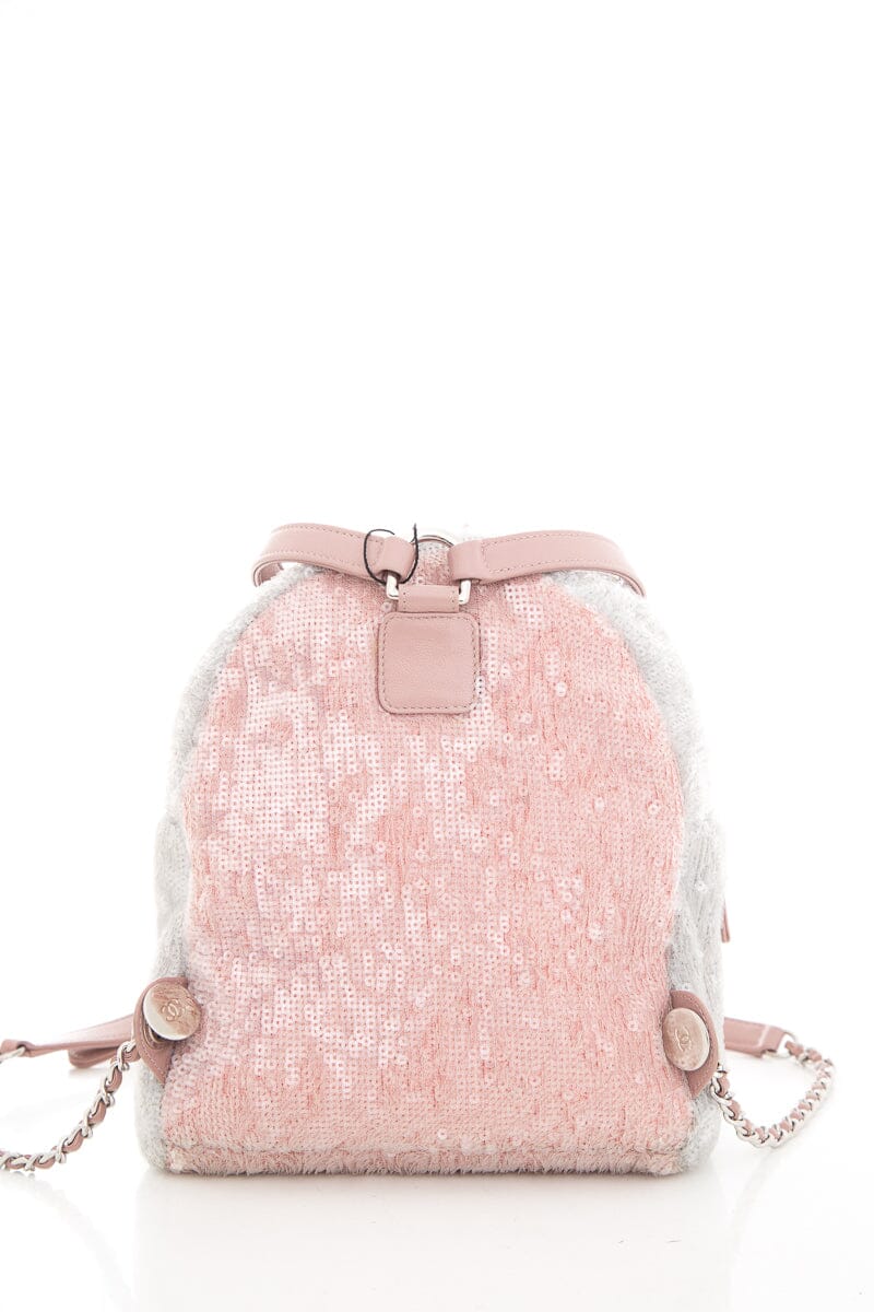 Chanel 2018 Multicolor Sequin Waterfall Tricolor Backpack