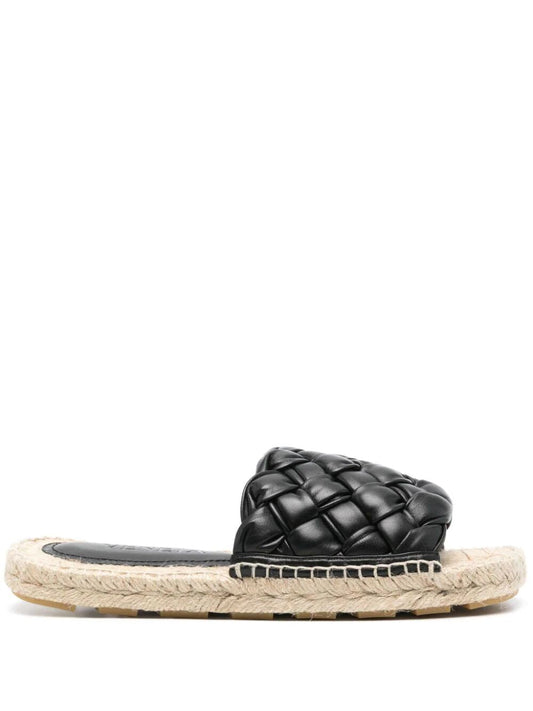 Bottega Veneta Women Intrecciato Leather Slides