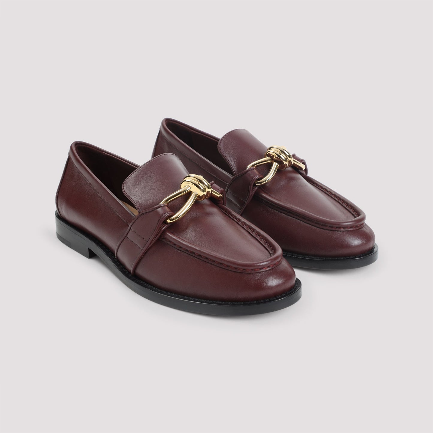 Bottega Veneta Astair Metallic Knot Loafer Women