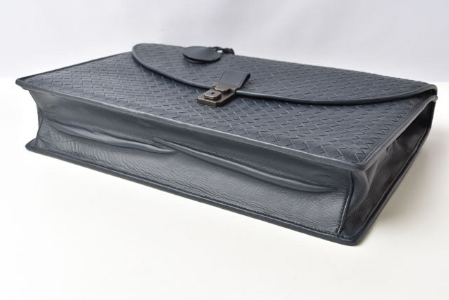 Bottega Veneta Leather Business Bag/Briefcase Navy