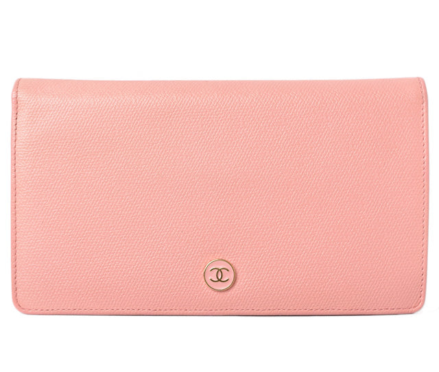 Chanel Leather Long Wallet in Excellent Condition