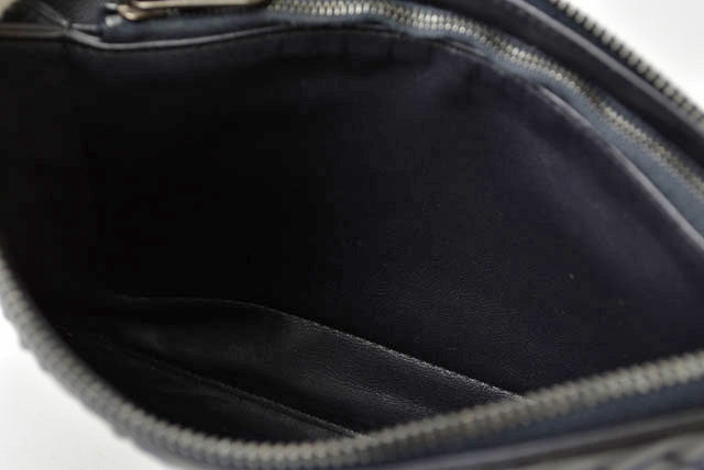 Bottega Veneta Leather Clutch Bag Document Case with Strap