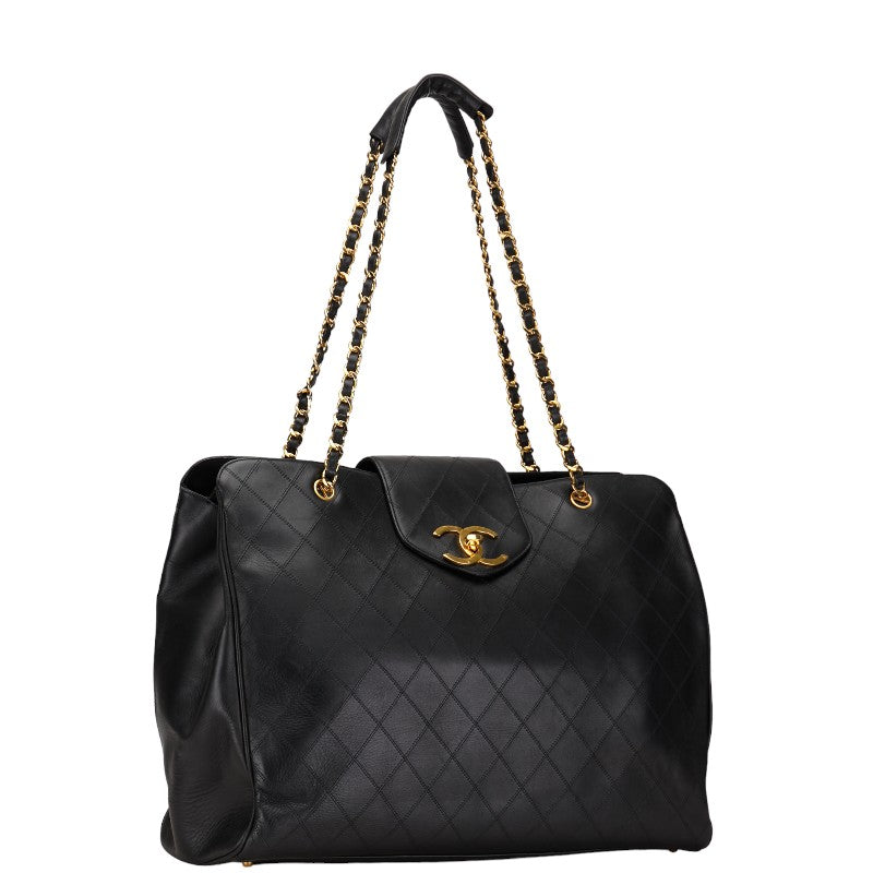 Chanel Lambskin Bicolore Coco Mark Supermodel Chain Tote Bag