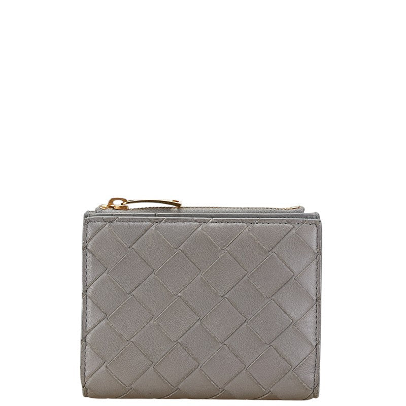 Bottega Veneta Leather Maxi Intrecciato Bifold Wallet