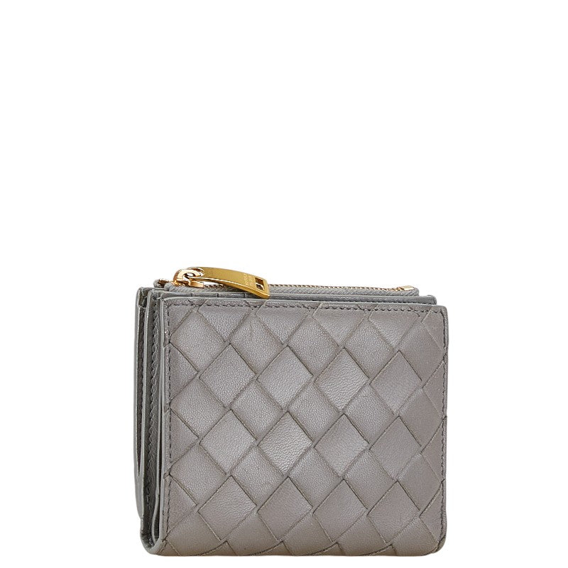Bottega Veneta Leather Maxi Intrecciato Bifold Wallet