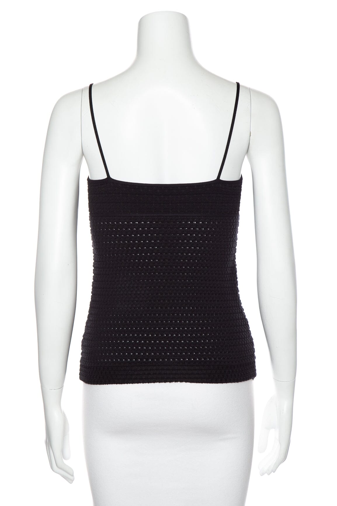 Chanel Black Thick Knit Tank SZ N/A