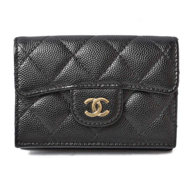 Chanel Caviar Skin Coin Case Mini Wallet A84401