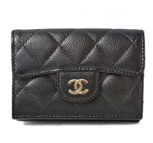 Chanel Caviar Skin Coin Case Mini Wallet A84401