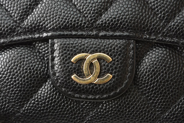 Chanel Caviar Skin Coin Case Mini Wallet A84401