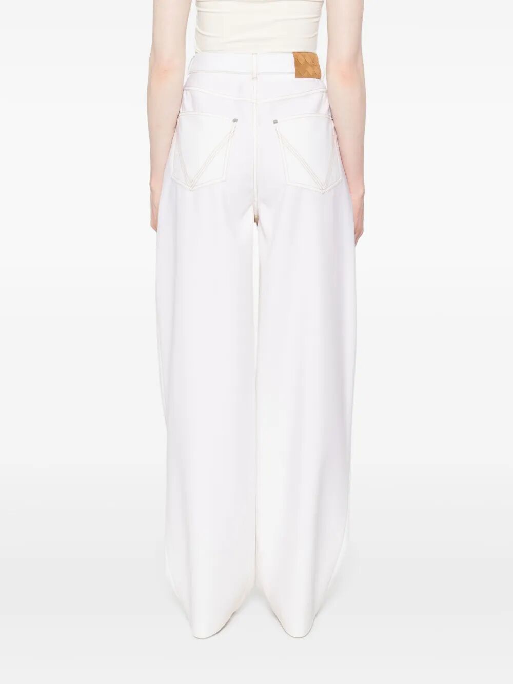 Bottega Veneta Women Pantaloni A Gamba Ampia In Denim