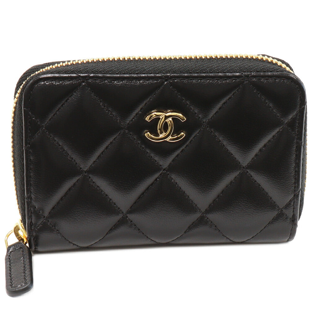 Chanel Lambskin Coin Case Classic Zip AP0216