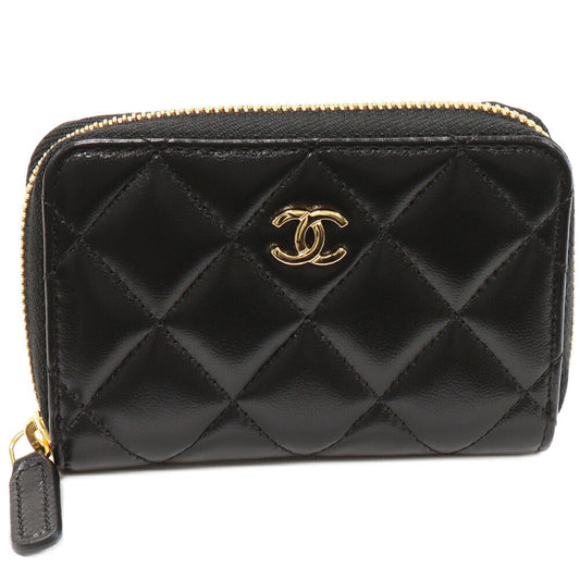 Chanel Lambskin Coin Case Classic Zip AP0216