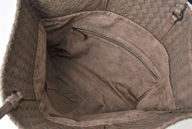 Bottega Veneta Nappa 2way Tote/Shoulder Bag Intrecciato Charcoal Gray