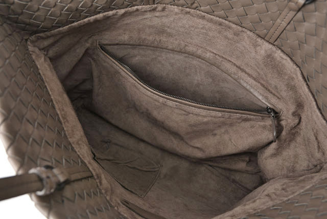 Bottega Veneta Nappa 2way Tote/Shoulder Bag Intrecciato Charcoal Gray