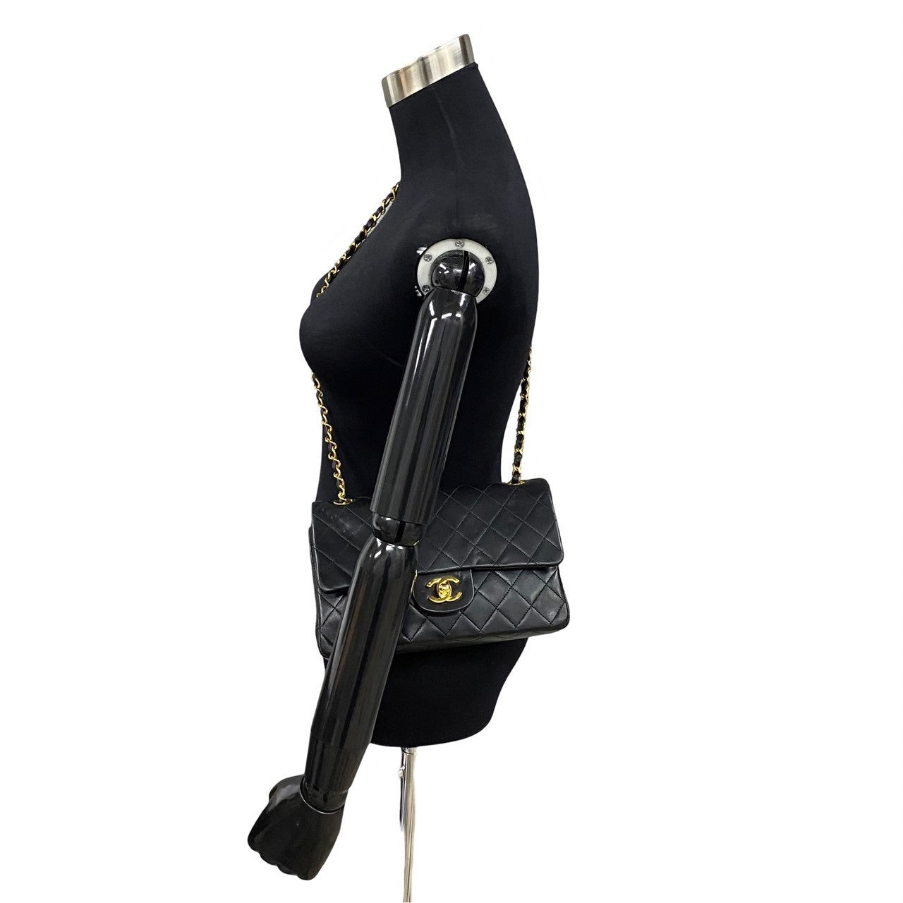 Chanel Small Classic Double Flap Bag  Leather Handbag in New Condition