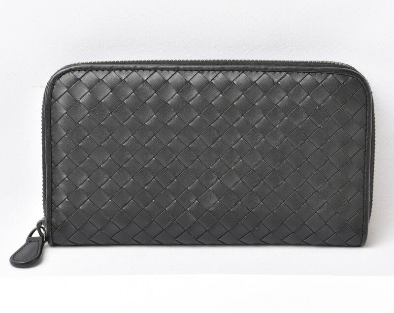 Bottega Veneta Leather Long Wallet Black