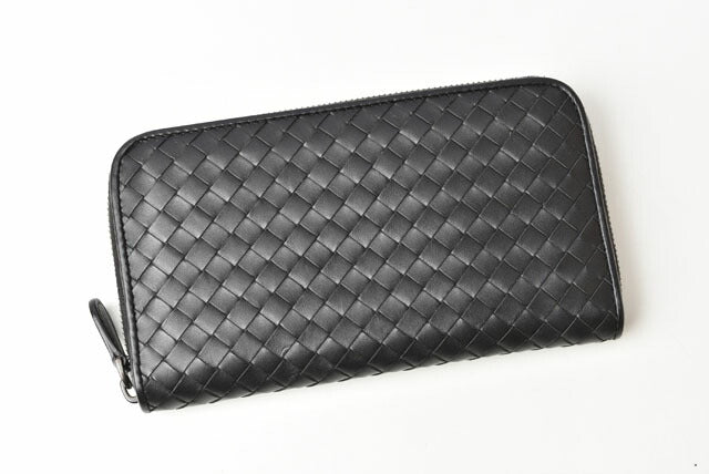 Bottega Veneta Leather Long Wallet Black