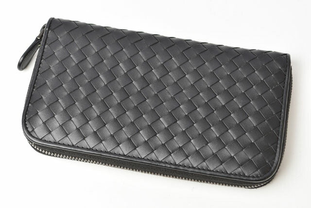 Bottega Veneta Leather Long Wallet Black
