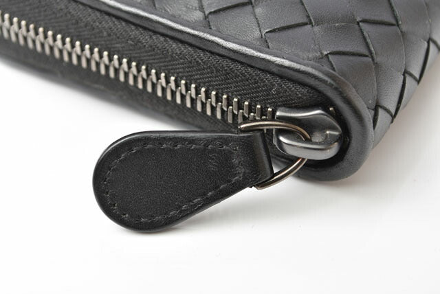 Bottega Veneta Leather Long Wallet Black