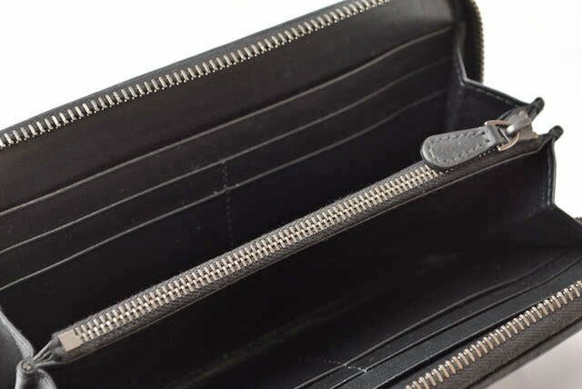 Bottega Veneta Leather Long Wallet Black