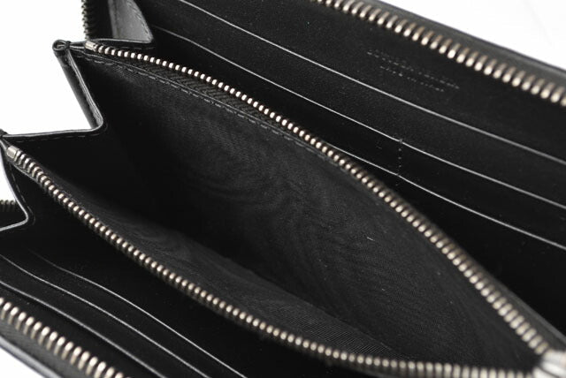Bottega Veneta Leather Long Wallet Black
