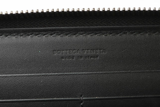 Bottega Veneta Leather Long Wallet Black