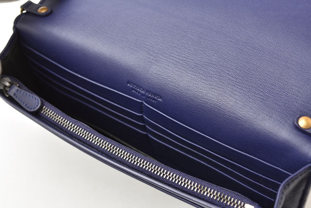 Bottega Veneta Intrecciato Nappa Long Wallet Chain Wallet Clutch Bag