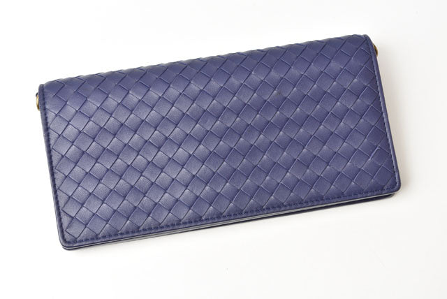 Bottega Veneta Intrecciato Nappa Long Wallet Chain Wallet Clutch Bag