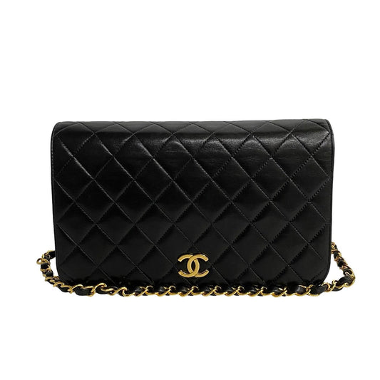 Chanel CC Matelasse Full Flap Chain Bag  Leather Crossbody Bag