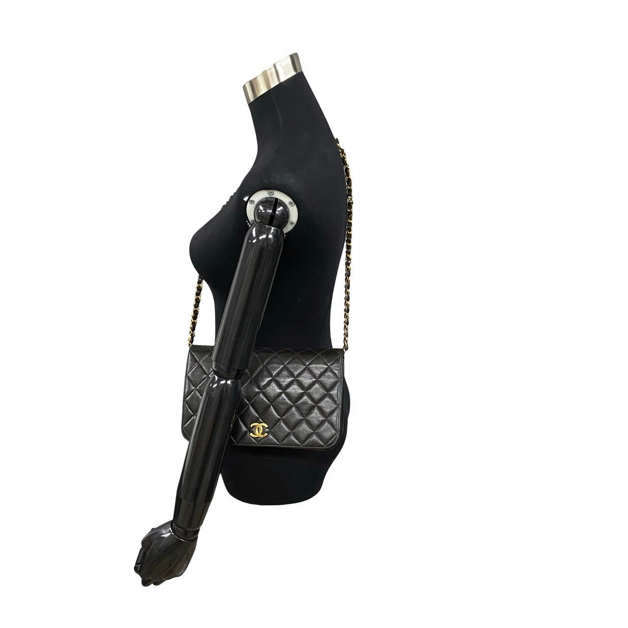 Chanel CC Matelasse Full Flap Chain Bag  Leather Crossbody Bag