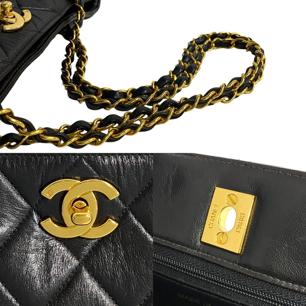 Chanel Matelasse Chain Tote Bag Leather Tote Bag