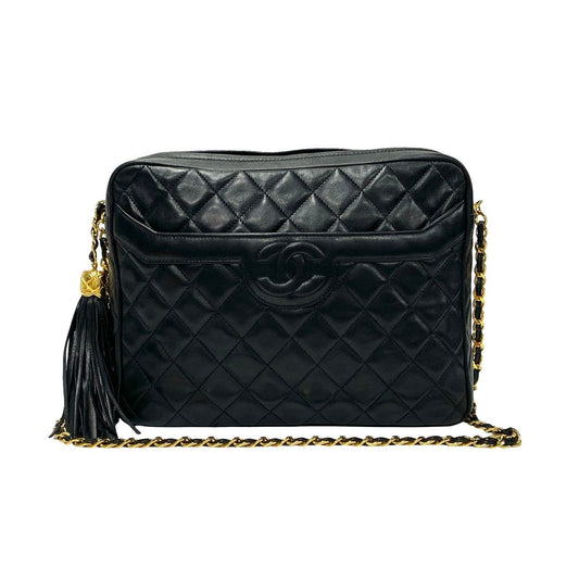 Chanel CC Tassel Camera Bag  Leather Crossbody Bag