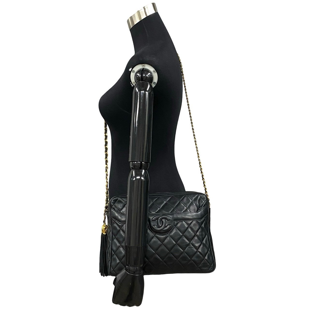 Chanel CC Tassel Camera Bag  Leather Crossbody Bag
