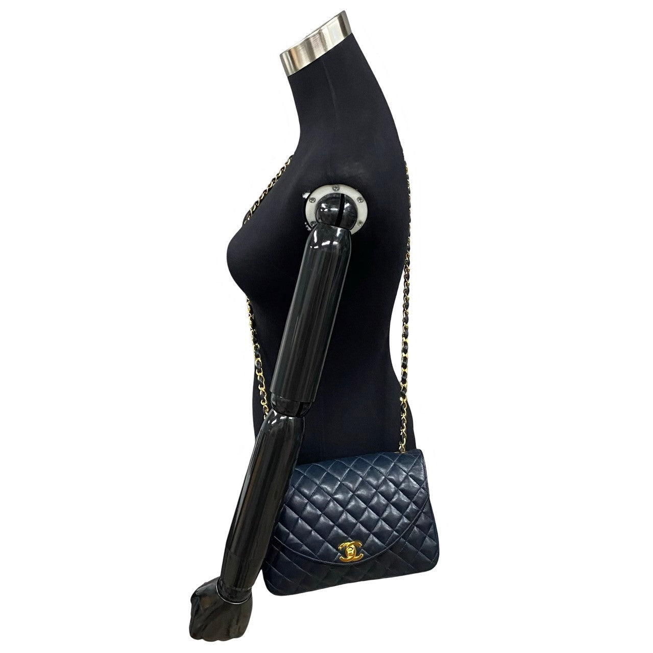 Chanel CC Half Moon Flap Crossbody Bag  Leather Crossbody Bag