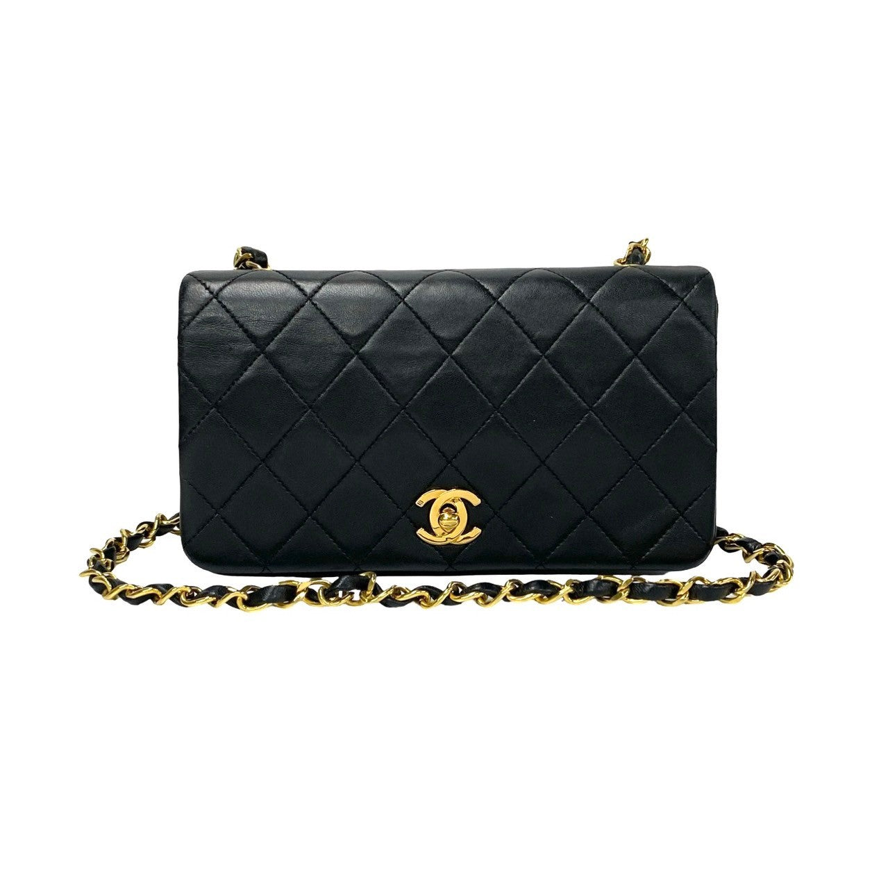 Chanel CC Matelassse Full Flap Crossbody Bag  Leather Crossbody Bag