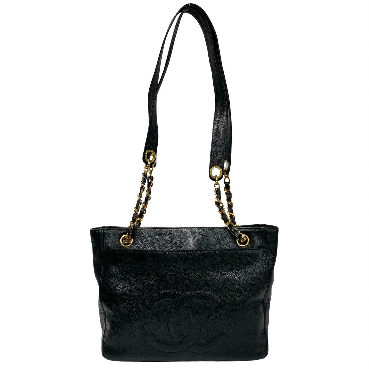 Chanel CC Caviar Shoulder Bag  Leather Shoulder Bag